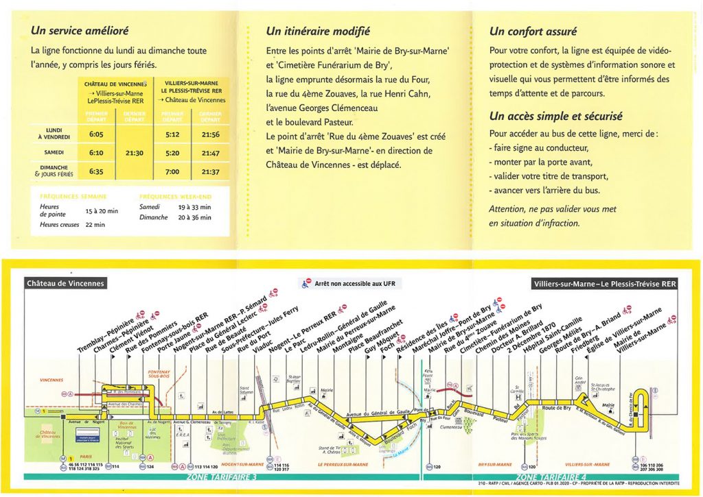 Bus 120 et 210 > évolution de l'offre de transport à partir du 9 mars