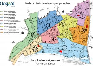 Plan de distribution masques tissu Nogent-sur-Marne